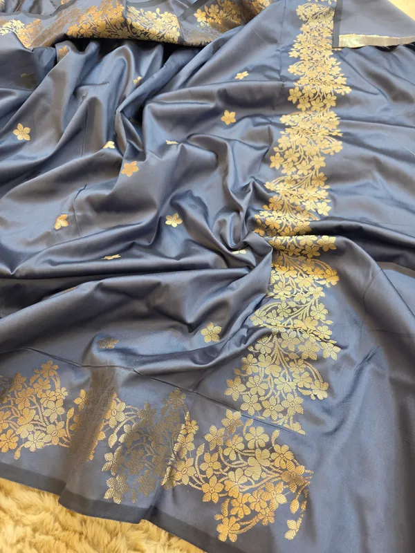 Steel_Blue_Banarasi_Semi_Mashru_Silk_Saree_with_Rich_Antique_Gold_Zari_Border