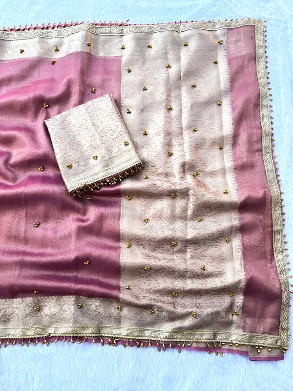 Baby_Pink_Viral_Ghungroo_Tissue_Silk_Saree_with_Banarasi_Zari_Woven_Pallu
