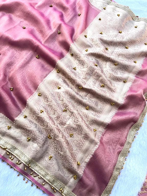 Baby_Pink_Viral_Ghungroo_Tissue_Silk_Saree_with_Banarasi_Zari_Woven_Pallu