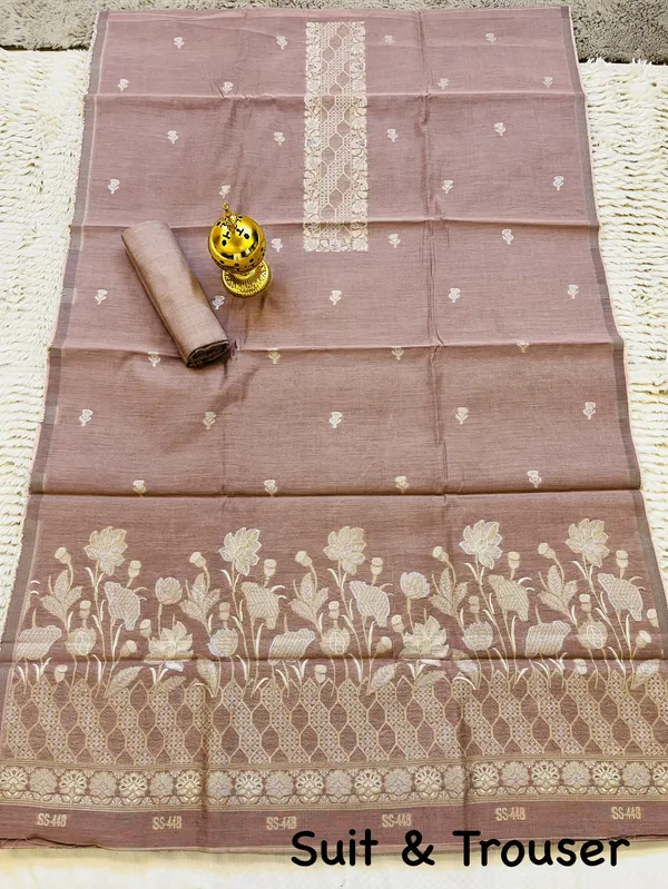 Dusty_Rose_Banarasi_Viscose_Silk_Unstitched_Suit_Set_For_Women