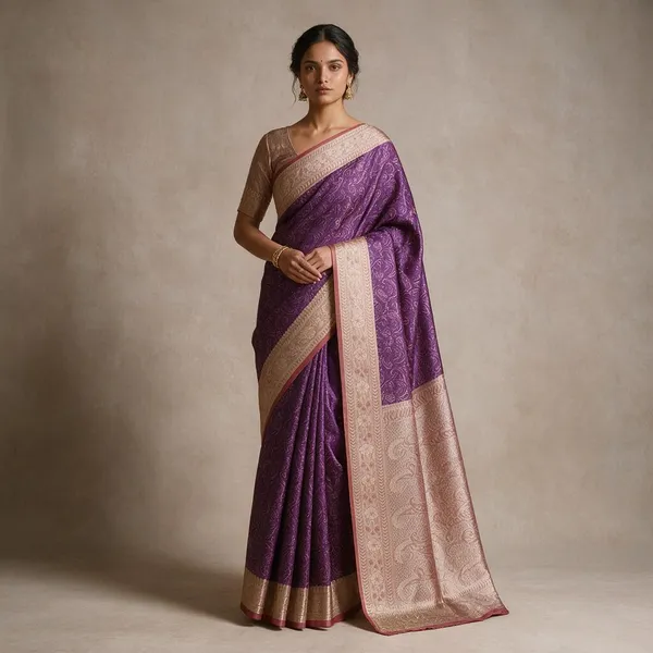 Deep_Purple_Soft_Silk_Banarasi_Jamdani_Tanchui_Saree_For_Women