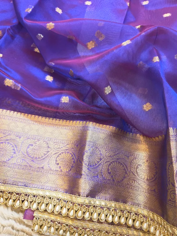 Violet_Tissue_Silk_Zari_Buti_Lace_Border_Banarasi_Saree_For_Women