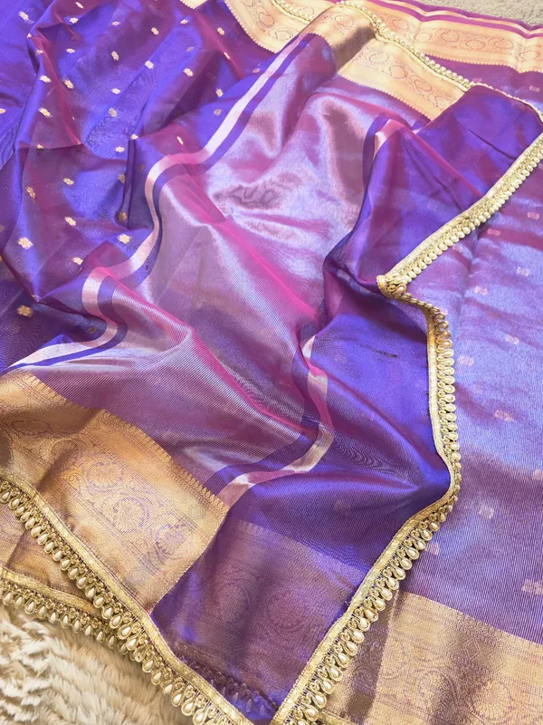 Violet_Tissue_Silk_Zari_Buti_Lace_Border_Banarasi_Saree_For_Women