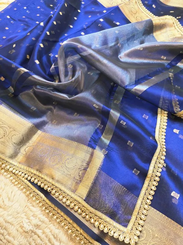 Royal_Blue_Tissue_Silk_Zari_Buti_Lace_Border_Banarasi_Saree_For_Women