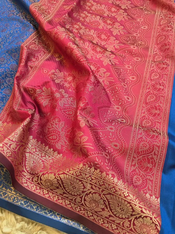 Royal_Blue_Soft_Silk_Jamdani_Tanchoi_Zari_Border_Saree_For_Women