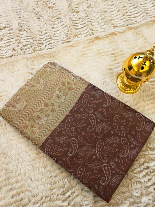 Deep_Coffee_Brown_Soft_Silk_Banarasi_Jamdani_Tanchui_Saree_For_Women