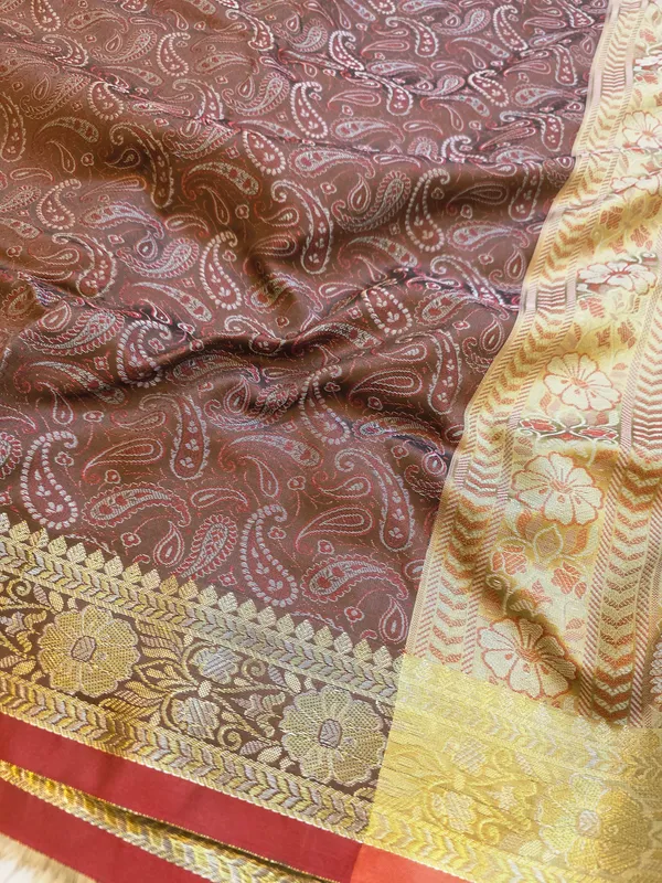 Deep_Coffee_Brown_Soft_Silk_Banarasi_Jamdani_Tanchui_Saree_For_Women