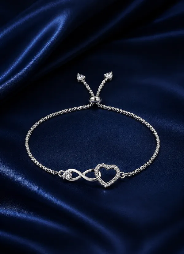 Infinity_Heart_Adjustable_925_Silver_Bracelet_925_Sterling_Silver