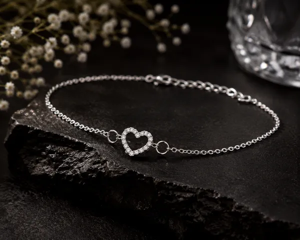 Eterna_Heart_925_Silver_Anklet_Set_925_Sterling_Silver_1_Pair_2pieces