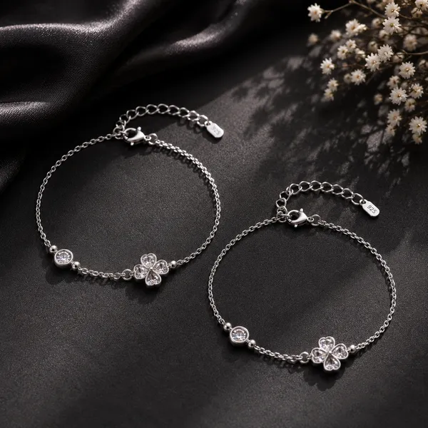 Bloomspark_925_Silver_Anklet_925_Sterling_Silver_1pair_2piece