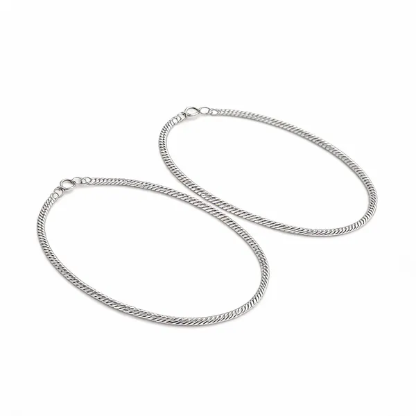Silver_Tone_Chain_Anklet_For_Women