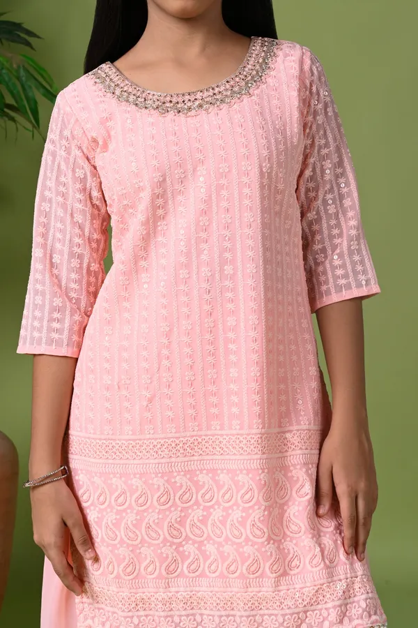 Pink_Embroidered_Kurta_With_Palazzo_Pants_Dupatta_Pink
