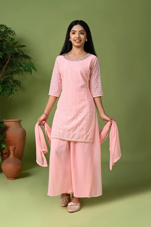 Pink_Embroidered_Kurta_With_Palazzo_Pants_Dupatta_Pink