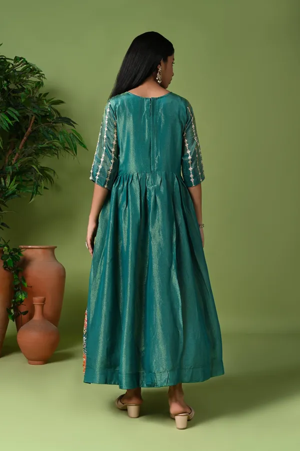 Green_Hand_Embroidered_And_Printed_Anarkali_Gown_With_Dupatta_Green