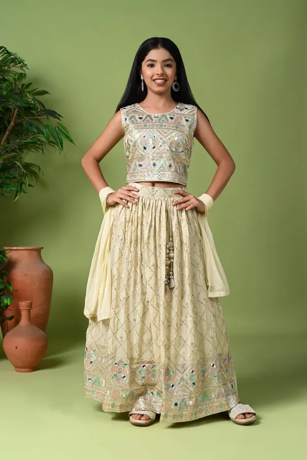Tussar_Pure_Zari_Tissue_Embroidered_Lehenga_Set_With_Dupatta_Beige
