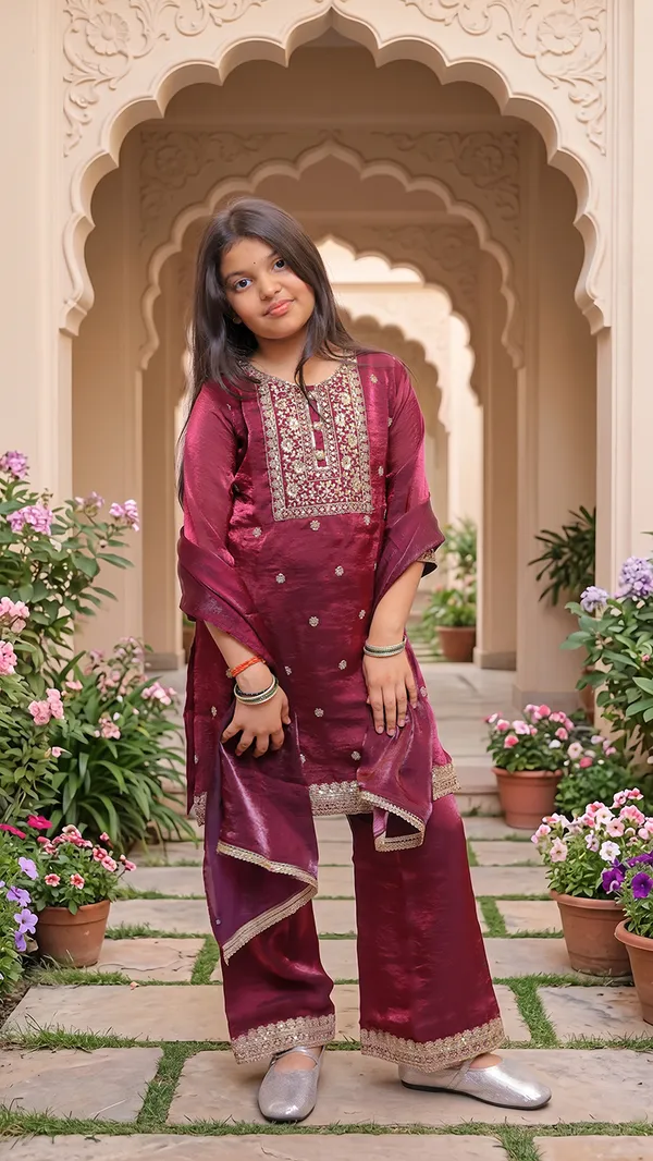 Satin_Zari_Embroidered_Indo_Western_Pallazo_Set