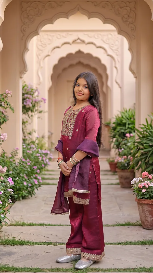 Satin_Zari_Embroidered_Indo_Western_Pallazo_Set