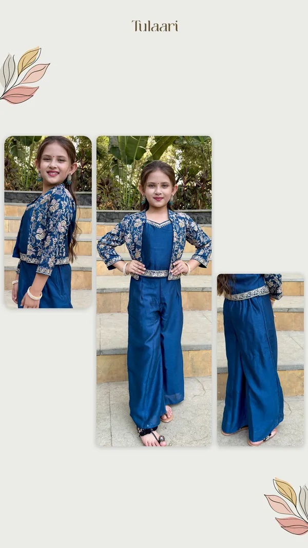 Blue_Silk_Blend_Embroidered_Palazzo_Set_With_Crop_Top_And_Jacket_Indo_Western_Outfit