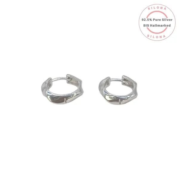 Sculptural_Twist_Silver_Huggie_Earrings_Default_Title