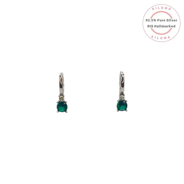 Elegant_Emerald_Green_Drop_Huggie_Earrings_Default_Title