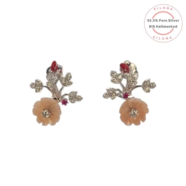 Carved_Peach_Blossom_Floral_Studs_Default_Title