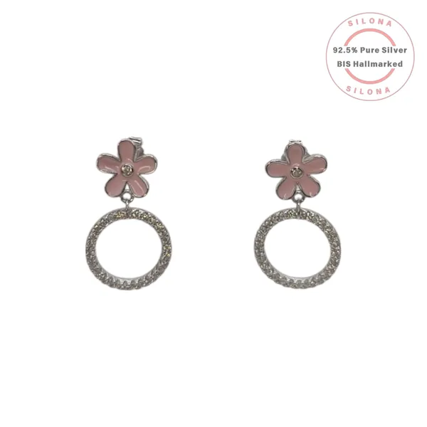 Pink_Floral_Pav_Hoop_Earrings_Default_Title