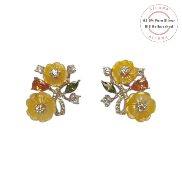 Carved_Buttercup_Floral_Stud_Earrings_Default_Title
