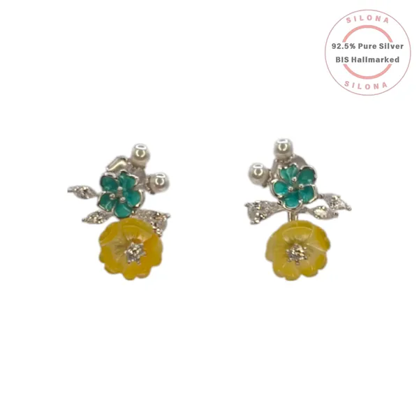 Enamel_Carved_Floral_Stud_Earrings_Default_Title