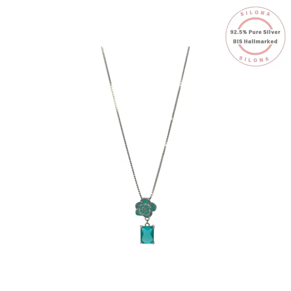 Enamel_Rose_Teal_Cz_Necklace_Default_Title