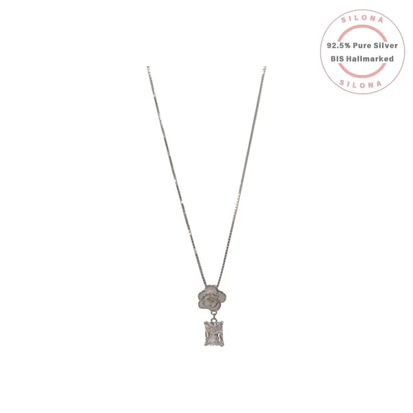 Chic_Camellia_Rose_Cz_Drop_Necklace_Default_Title