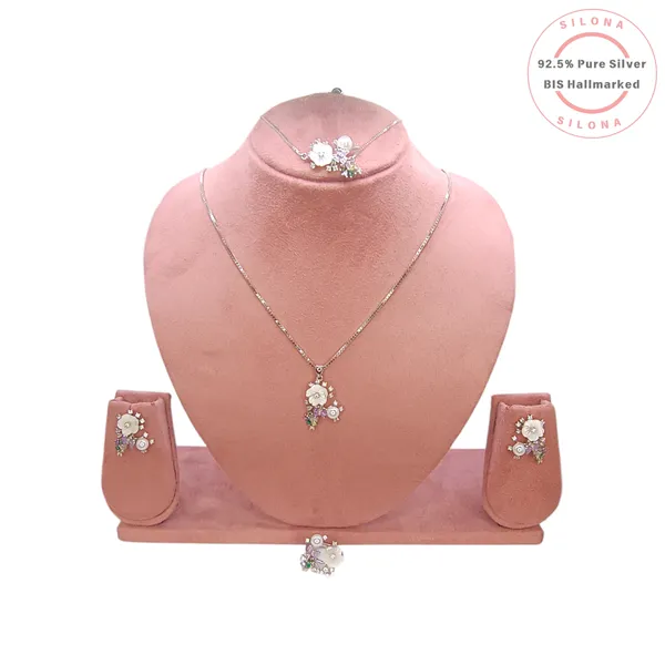 Pastel_Bloom_Floral_Necklace_Set_With_Purple_Butterfly_Default_Title