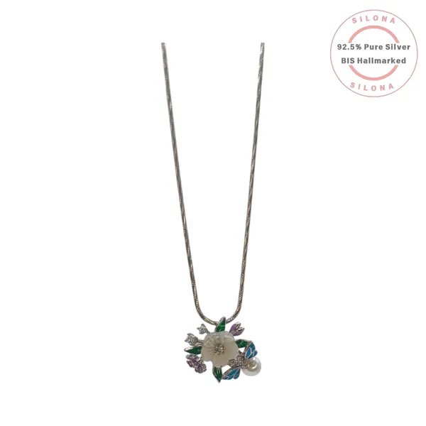 Enamel_Butterflies_Floral_Necklace_Set_Default_Title