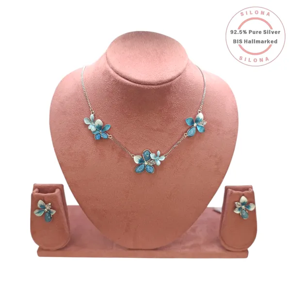 Azure_Bloom_Enamel_Necklace_Set_Default_Title