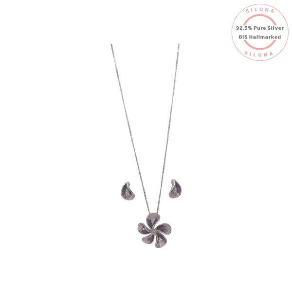 Enamel_Plumeria_Necklace_With_Earring_Default_Title