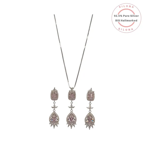 Vintage_Blush_Pink_Cz_Necklace_Earring_Set_Default_Title