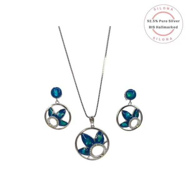Chic_Azure_Petal_Necklace_Earring_Set_Default_Title