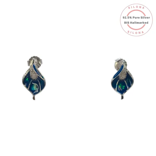 Artistic_Peacock_Enamel_Necklace_With_Earrings_Default_Title