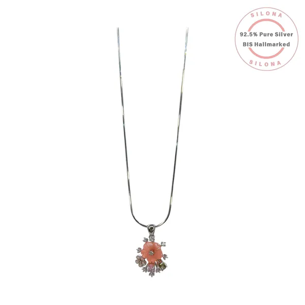 Carved_Blossom_Multi_Stone_Necklace_Set_Default_Title
