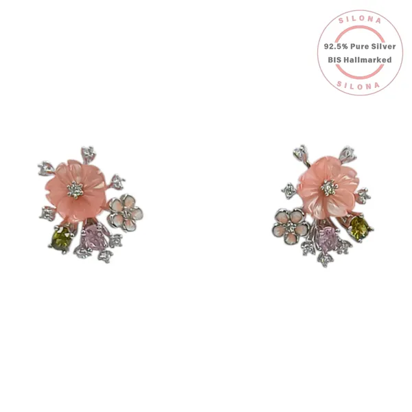 Carved_Blossom_Multi_Stone_Necklace_Set_Default_Title