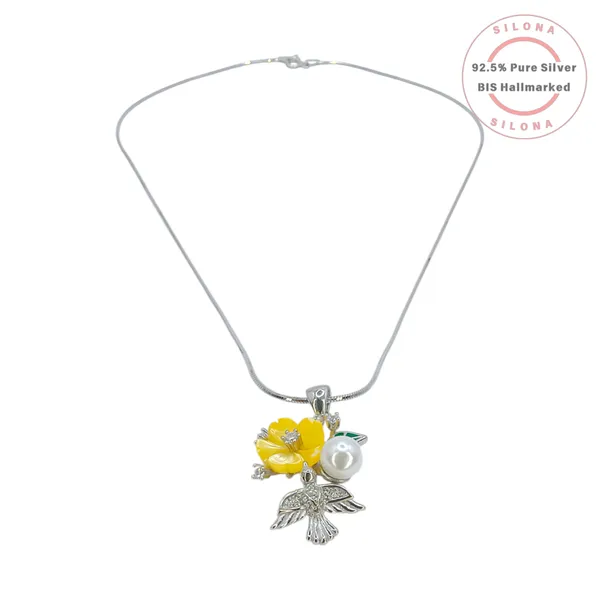 Artisanal_Hummingbird_Floral_Necklace_Set_Default_Title