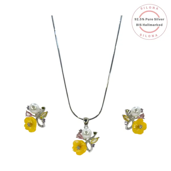 Vibrant_Floral_Pearl_Necklace_Set_Default_Title