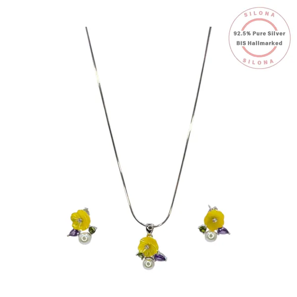 Vibrant_Buttercup_Pearl_Necklace_Set_Default_Title