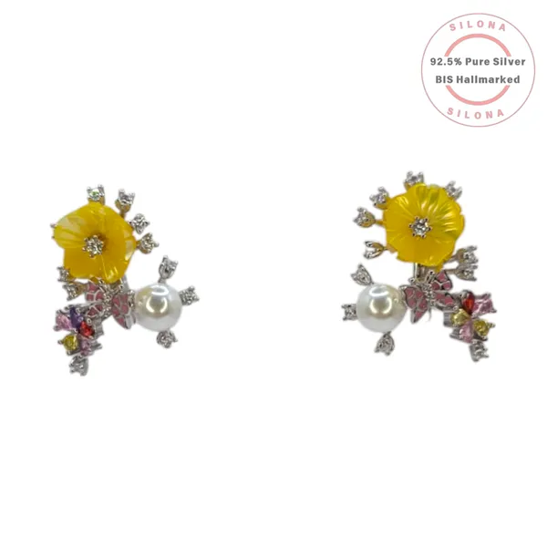 Artisanal_Floral_Pearl_Necklace_Earring_Set_Default_Title