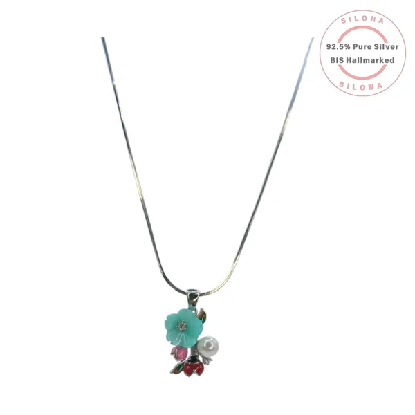 Enamel_Garden_Floral_Necklace_Earring_Set_Default_Title