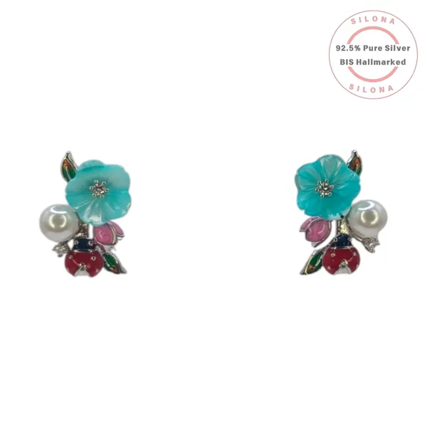 Enamel_Garden_Floral_Necklace_Earring_Set_Default_Title