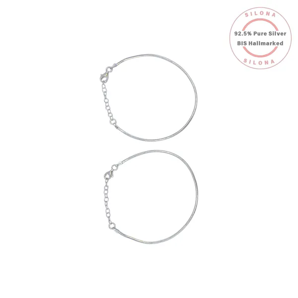 Sleek_Snake_Chain_Silver_Bracelet_Default_Title