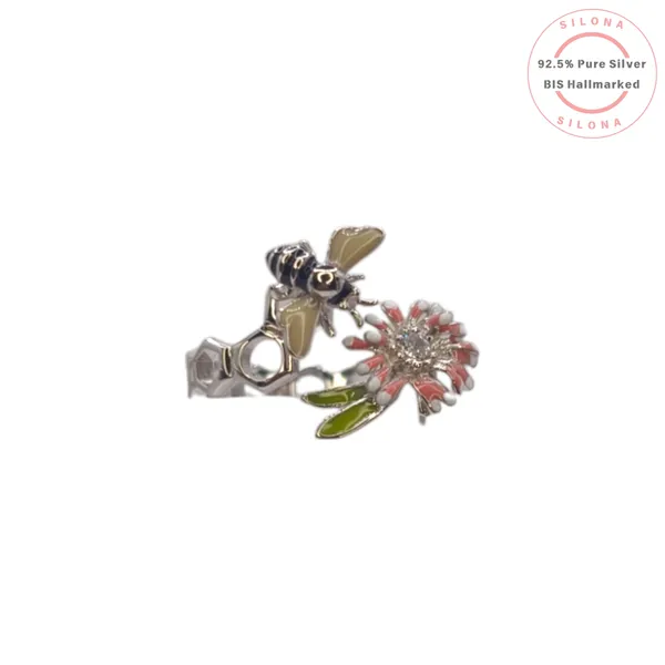 Enamel_Garden_Honeybee_Flower_Ring