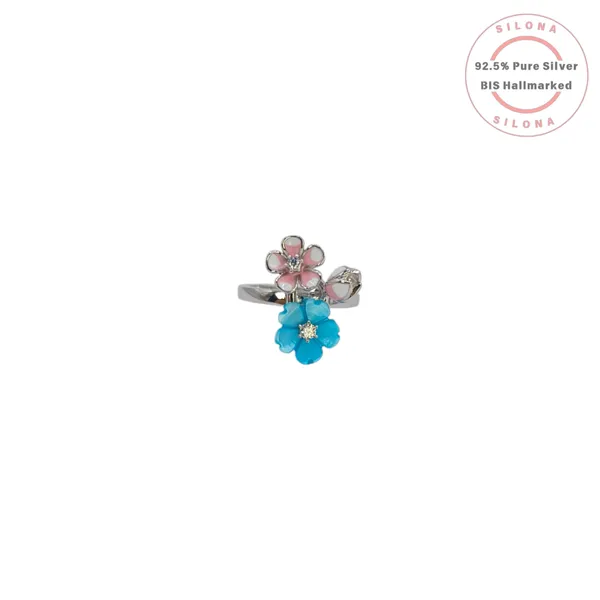 Enamel_Dual_Flower_Ring