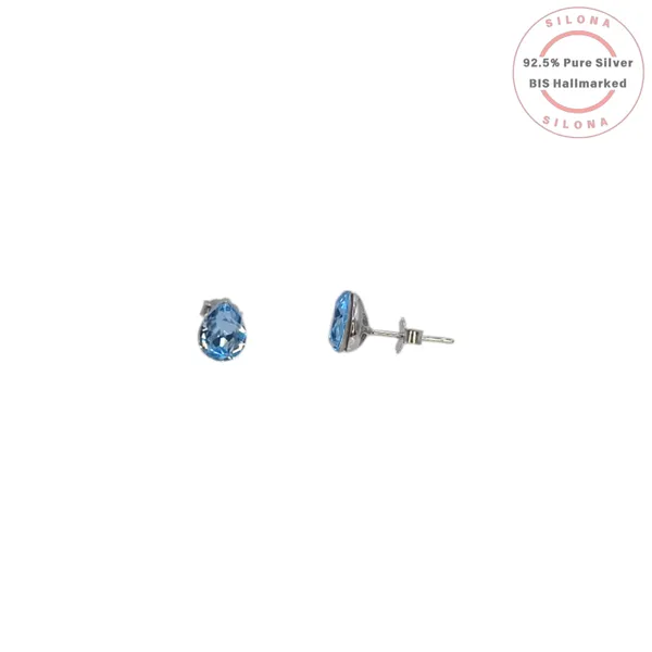 Classic_Pear_Cut_Blue_Stud_Earrings_Default_Title