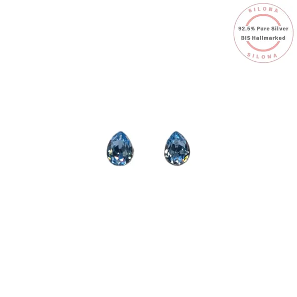 Classic_Pear_Cut_Blue_Stud_Earrings_Default_Title